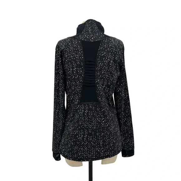 Lululemon Go The Distance 1/2‎ Zip Butterfly Texture Mink Berry Black Size 8 - Picture 6 of 7